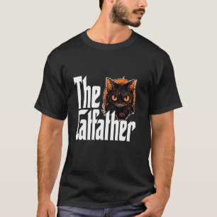 Kat Vader De Katvader Boze Zwarte Kat Vader Kitten T-shirt