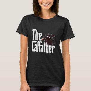 Kat Vader De Katvader Gekke Zwarte Kat Vader Kitty T-shirt