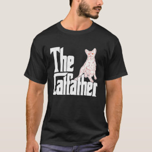 Kat Vader De Katvader Luie Sphynx Kat Vader Kattig T-shirt