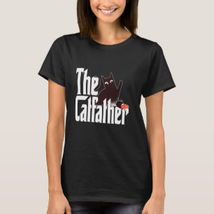 Kat Vader De Katvader Zwarte Koffie Kat Vader Kitt T-shirt