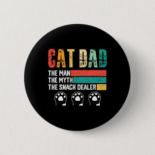 kat vader het Man de mythe snack dealer dood Ronde Button 5,7 Cm