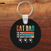  kat vader het Man de mythe snack dealer dood Sleutelhanger (Voorkant)