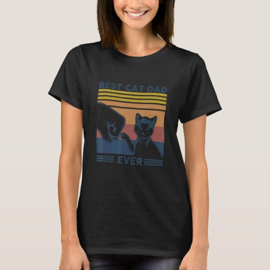 Kat Vader Mannen Beste Kat Vader Ooit Vaderdag T-shirt (Voorkant)