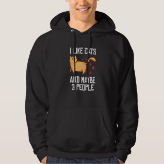 Kat Vader Moeder  Kat  Ik hou van Katten En Missch Hoodie