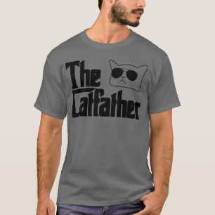 Kat Vader Retro Kat 80s Stijl Voor Mannen Kat  T-shirt