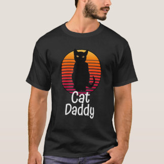 Kat Vader Retro Kat Vintage 80's Stijl Beste Kat o T-shirt