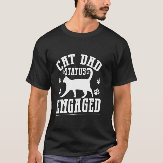 Kat Vader Status Verliefd Kat Vader T-shirt (Voorkant)