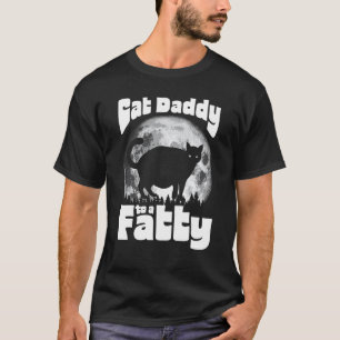 Kat Vader van een Vette! Grappige Vintage Volle Ma T-shirt