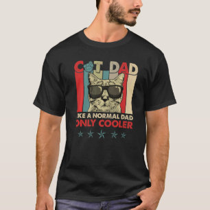 kat vader zoals normale vader alleen koelere vade t-shirt