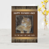 Kat Vaderdag Eén foto Kaart (Gele Bloem)