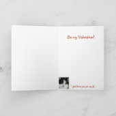 Kat Valentijn Feestdagen Kaart (Binnen)