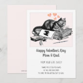 Kat-Valentijn Feestdagenkaart (Voorkant / Achterkant)