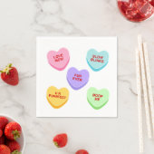 Kat Valentijn Snoep Harten Papier servet (Insitu)