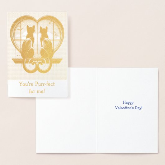 Kat Valentijns is mooi Folie Kaarten (Display)