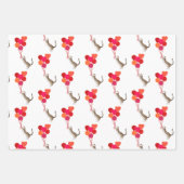 Kat Valentijns Rood, Roze en Wit Inpakpapier Vel (Voorkant)