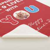 Kat Valentijnsdag Huisdier Foto Aangepast Sherpa Deken (3/4)