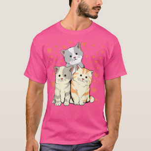 Kat Valentijnsdag Red Heart's voor kattendeksel T-shirt