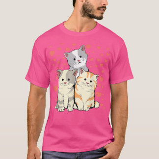 Kat Valentijnsdag Red Heart's voor kattendeksel T-shirt