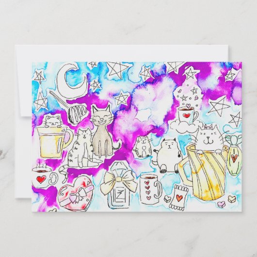 Kat Valentine Feestdagenkaart (Voorkant)