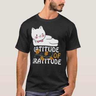 Kat van dankbaarheid Thanksgiving T-shirt
