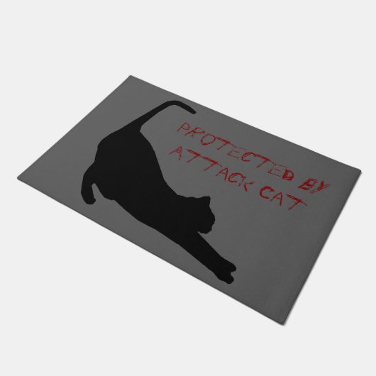 Kat van de aanvaldeur deurmat (Schuin)