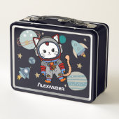 Kat van de astronaut in de ruimte (Achterkant)