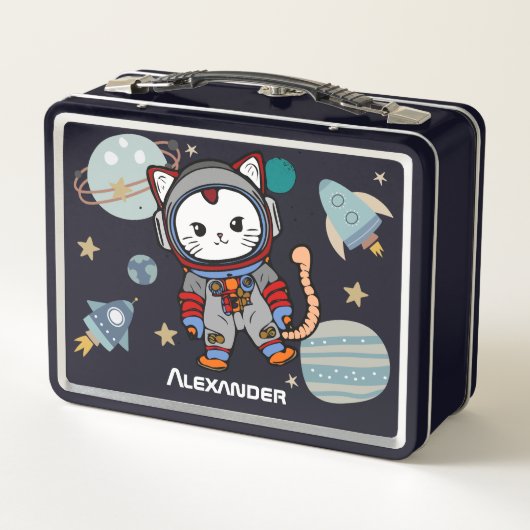Kat van de astronaut in de ruimte (Achterkant)