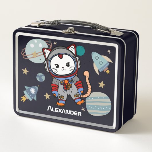 Kat van de astronaut in de ruimte (Voorkant)