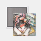 Kat van de Boeken Magneet (Voorkant / Achterkant)