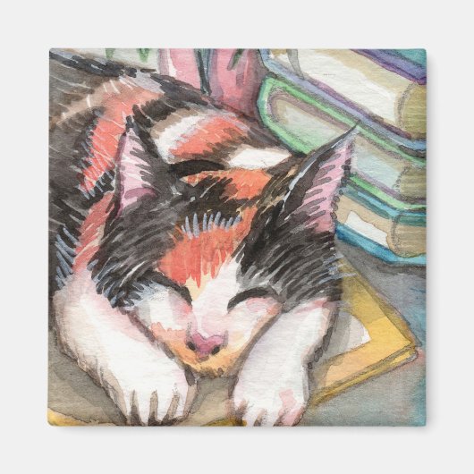 Kat van de Boeken Magneet (Voorkant)