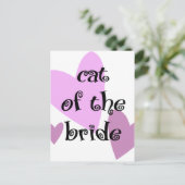 Kat van de bride briefkaart (Staand voorkant)