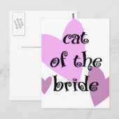 Kat van de bride briefkaart (Voorkant / Achterkant)
