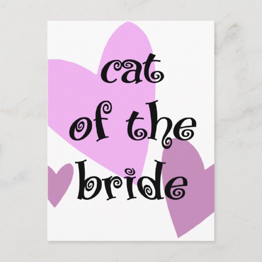 Kat van de bride briefkaart (Voorkant)