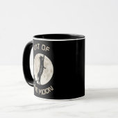 Kat van de maan personaliseer naam mok (Voorkant links)