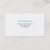 Kat van de papegaaien en de visitekaartjes van de  (Achterkant)