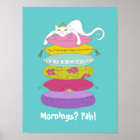 Kat van de papegaaien en posters van de pea