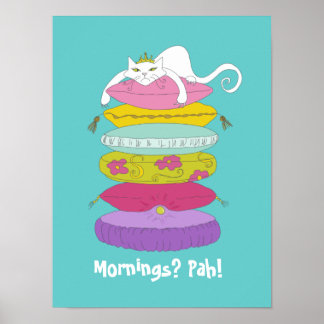 Kat van de papegaaien en posters van de pea