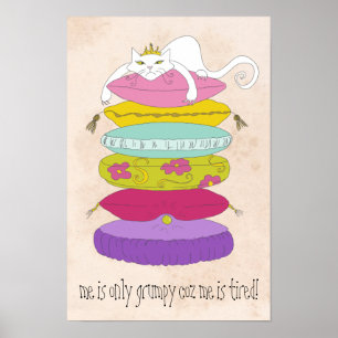 Kat van de papegaaien en posters van de pea