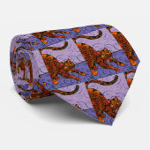 Kat van de rijstzon stropdas (Opgerold)