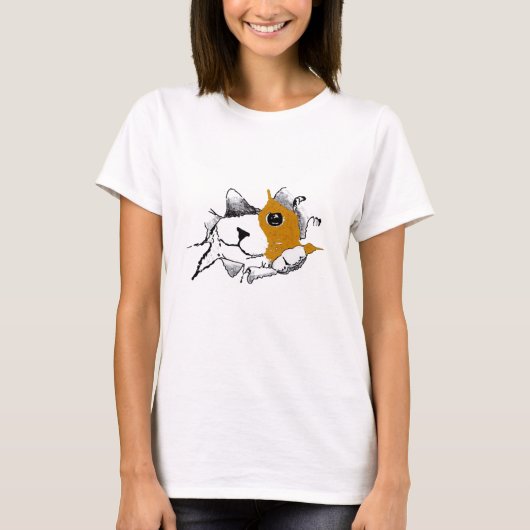 kat van de tas t-shirt (Voorkant)