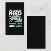 Kat van dierenreddingspatten en deksel van honden visitekaartje (Voorkant / Achterkant)