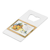 Kat van Halloween, in Jack O Lantern Creditkaart Flessenopener (Achterkant Gekanteld)