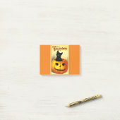 Kat van Halloween, in Jack O Lantern Post-it® Notes (Op bureau)