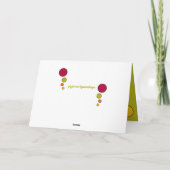 Kat van het calico krulde omhoog in slaap foto kaart (Achterkant)