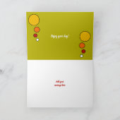 Kat van het calico krulde omhoog in slaap foto kaart (Binnen)