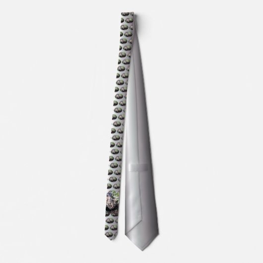 Kat van het kattenvoer op de prowl stropdas (Achterkant)