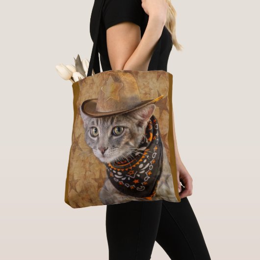 Kat van het Wilde Westen Tote Bag (Dichtbij)