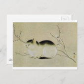 Kat van Hishida Shunso Briefkaart (Voorkant / Achterkant)