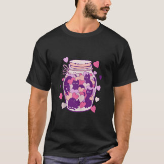 Kat van Katten Harten Grappige Valentijnsdag Vrouw T-shirt