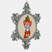 kat van kerst ornament (Links)